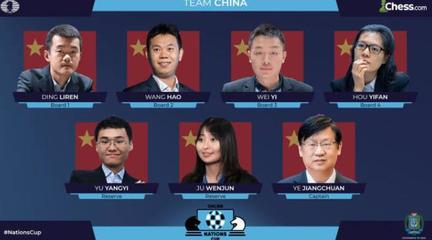 国际象棋国家杯中国两连胜领跑,余泱漪棋后立功